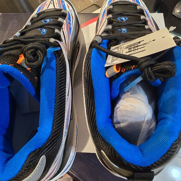 FILA - Men's Grant Hill 3 Shoes (1BM01289 132) Basketball White/Blue Size 12 NEW - Picture 8 of 10